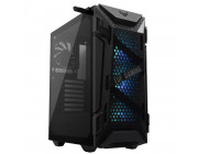 GT301 ASUS TUF GAMING CASE, w/o PSU, mid-tower compact case with tempered glass side panel, honeycomb front panel, Front: 3x120mm ARGB fan, Rear: 1x120mm fan, 2x3.5-HDD/ 4x2.5- SSD, 6-ports ARGB hub, headphone hanger, 2xUSB3.2, 1xHeadphone, 1xMicrophone, 